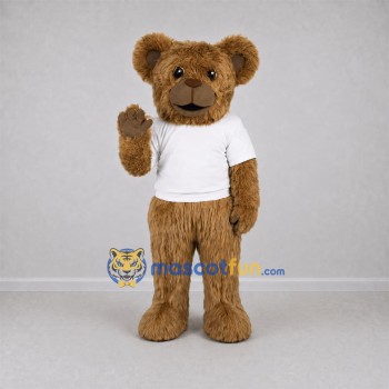 Custom Brown Teddy Bear Mascot Costume Adult Full Body Suit for Birthday Parties
