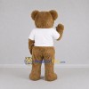 Custom Brown Teddy Bear Mascot Costume Adult Full Body Suit for Birthday Parties