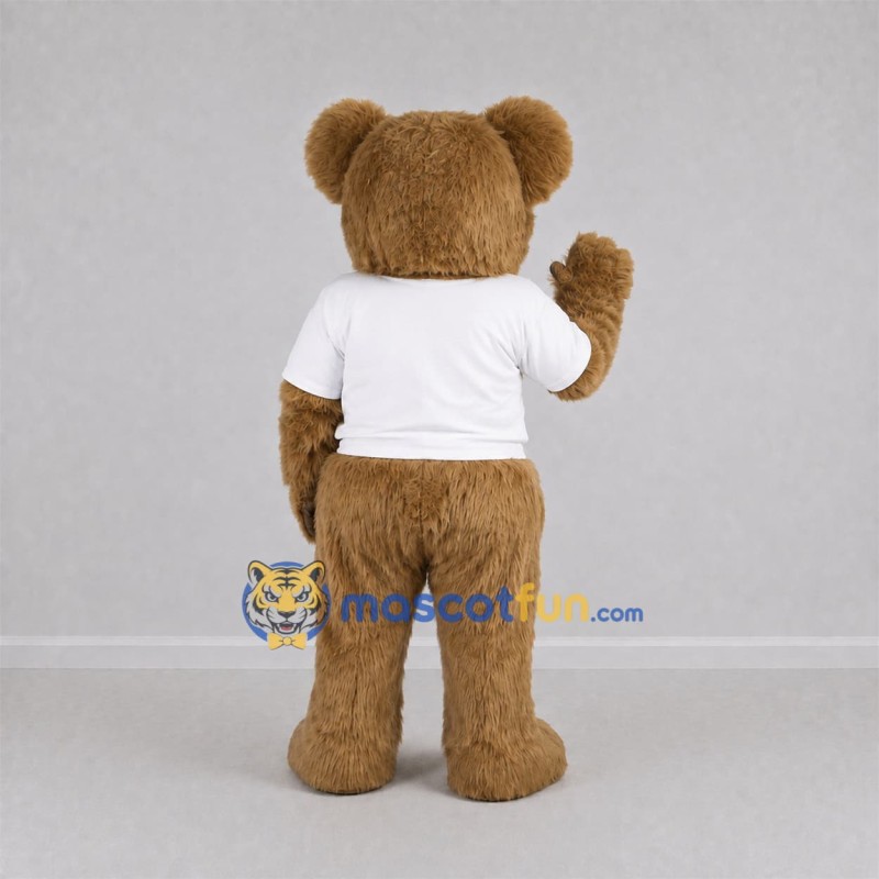 Custom Brown Teddy Bear Mascot Costume Adult Full Body Suit for Birthday Parties
