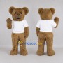Custom Brown Teddy Bear Mascot Costume Adult Full Body Suit for Birthday Parties