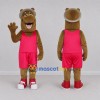 Custom Brown Hippo Mascot Costume Adult Full Body Suit for Sports Events