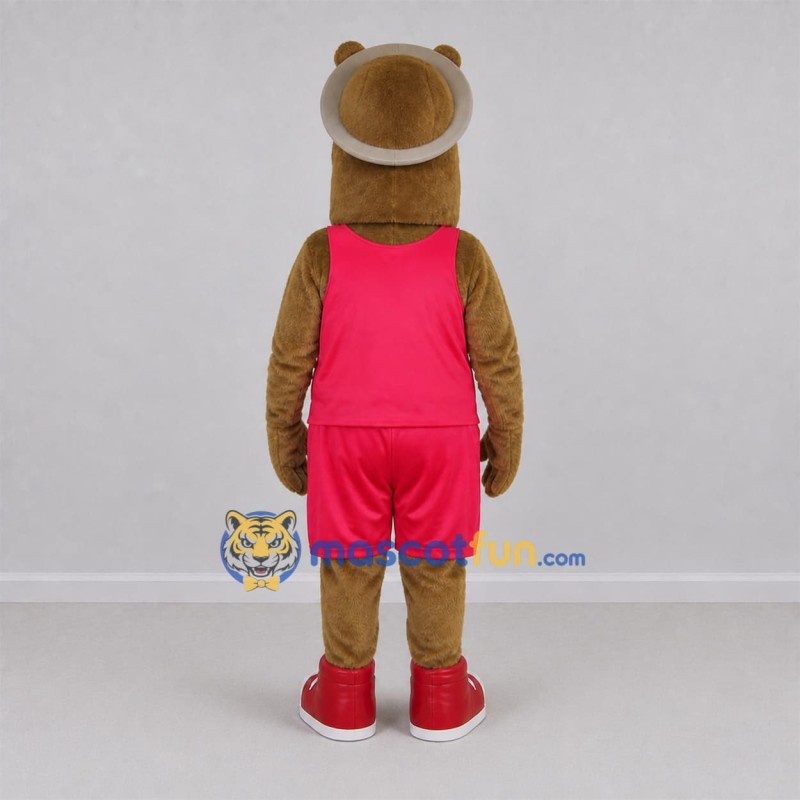 Custom Brown Hippo Mascot Costume Adult Full Body Suit for Sports Events