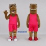 Custom Brown Hippo Mascot Costume Adult Full Body Suit for Sports Events