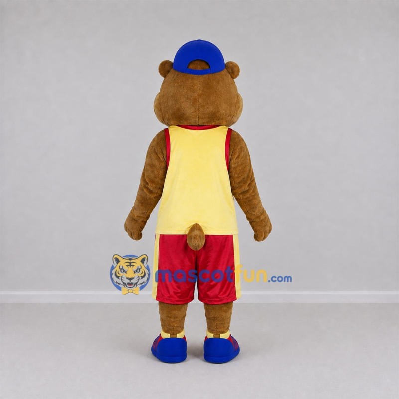 Custom Brown Rodent Mascot Costume Adult Full Body Suit for Sports Events