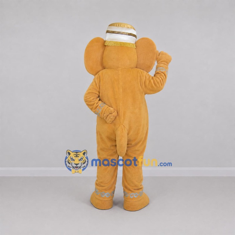 Custom Golden Yellow Elephant Mascot Costume Adult Full Body Suit for Festivals Custom Golden Yellow Elephant Mascot Costume Adult Full Body Suit for Festivals