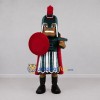 Custom Green and Red Ancient Warrior Mascot Costume Adult Full Body Suit for Sports Events Custom Green and Red Ancient Warrior Mascot Costume Adult Full Body Suit for Sports Events