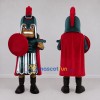 Custom Green and Red Ancient Warrior Mascot Costume Adult Full Body Suit for Sports Events Custom Green and Red Ancient Warrior Mascot Costume Adult Full Body Suit for Sports Events