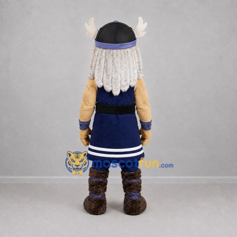 Custom Navy Blue Viking Mascot Costume Adult Full Body Suit for Sports Events Custom Navy Blue Viking Mascot Costume Adult Full Body Suit for Sports Events