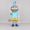 Custom Light Blue and Silver Knight Mascot Costume Adult Full Body Suit for School Events Custom Light Blue and Silver Knight Mascot Costume Adult Full Body Suit for School Events