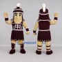 Custom Burgundy and White Ancient Warrior Mascot Costume Adult Full Body Suit for Sports Events
