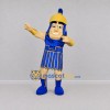 Custom Blue and Gold Ancient Warrior Mascot Costume Adult Full Body Suit for Sports Events Custom Blue and Gold Ancient Warrior Mascot Costume Adult Full Body Suit for Sports Events