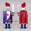 Custom Blue and Silver Knight Mascot Costume Adult Full Body Suit for Medieval Events Custom Blue and Silver Knight Mascot Costume Adult Full Body Suit for Medieval Events