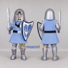 Custom Light Blue and Silver Knight Mascot Costume Adult Full Body Suit for Medieval Events Custom Light Blue and Silver Knight Mascot Costume Adult Full Body Suit for Medieval Events