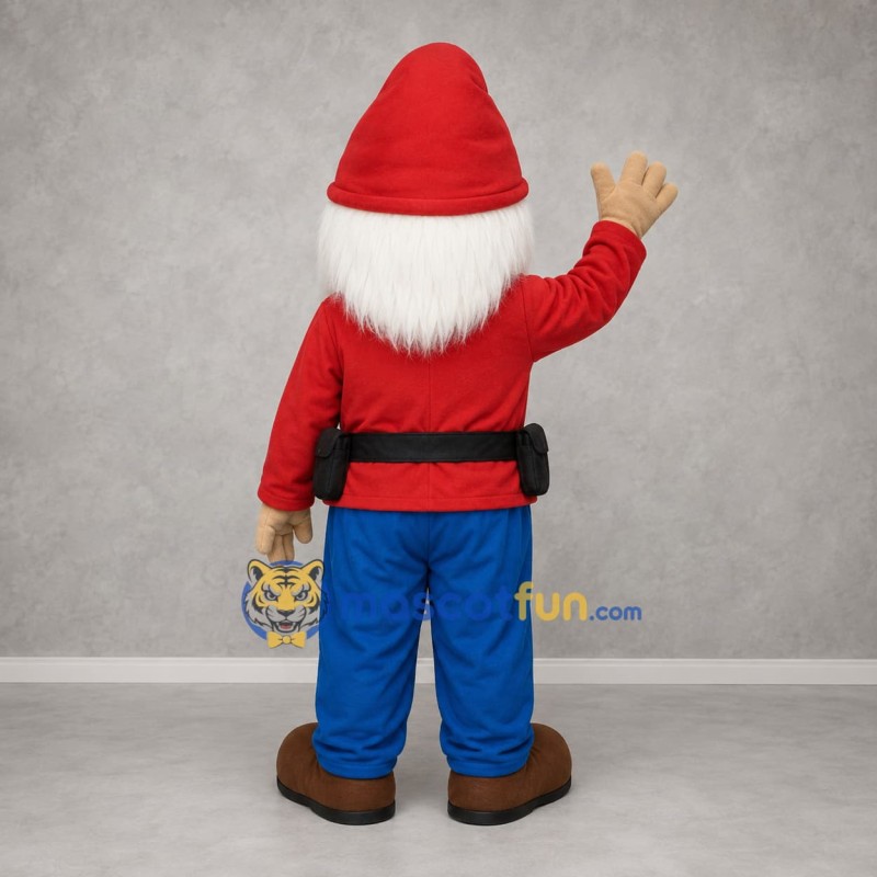 Custom Red and Blue Cowboy Mascot Costume Adult Full Body Suit for Western Themed Events