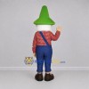 Custom Green and Blue Gnome Mascot Costume Adult Full Body Suit for Garden Events Custom Green and Blue Gnome Mascot Costume Adult Full Body Suit for Garden Events