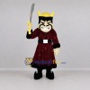 Custom Burgundy and Gold Fantasy Warrior Mascot Costume Adult Full Body Suit for Fantasy Events