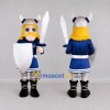 Custom Blue and Silver Viking Mascot Costume Adult Full Body Suit for Sports Events Custom Blue and Silver Viking Mascot Costume Adult Full Body Suit for Sports Events
