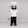 Custom White and Black Chef Mascot Costume Adult Full Body Suit for Restaurant Promotions Custom White and Black Chef Mascot Costume Adult Full Body Suit for Restaurant Promotions