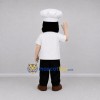 Custom White and Black Chef Mascot Costume Adult Full Body Suit for Restaurant Promotions Custom White and Black Chef Mascot Costume Adult Full Body Suit for Restaurant Promotions