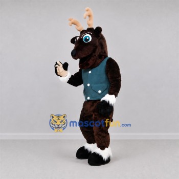 Custom Brown Deer Mascot Costume Adult Full Body Suit for Holiday Events Custom Brown Deer Mascot Costume Adult Full Body Suit for Holiday Events