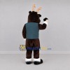 Custom Brown Deer Mascot Costume Adult Full Body Suit for Holiday Events Custom Brown Deer Mascot Costume Adult Full Body Suit for Holiday Events