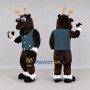 Custom Brown Deer Mascot Costume Adult Full Body Suit for Holiday Events