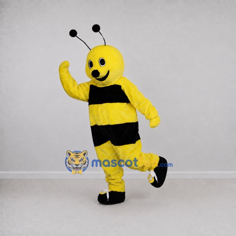 Custom Yellow and Black Bee Mascot Costume Adult Full Body Suit for Garden Events Custom Yellow and Black Bee Mascot Costume Adult Full Body Suit for Garden Events
