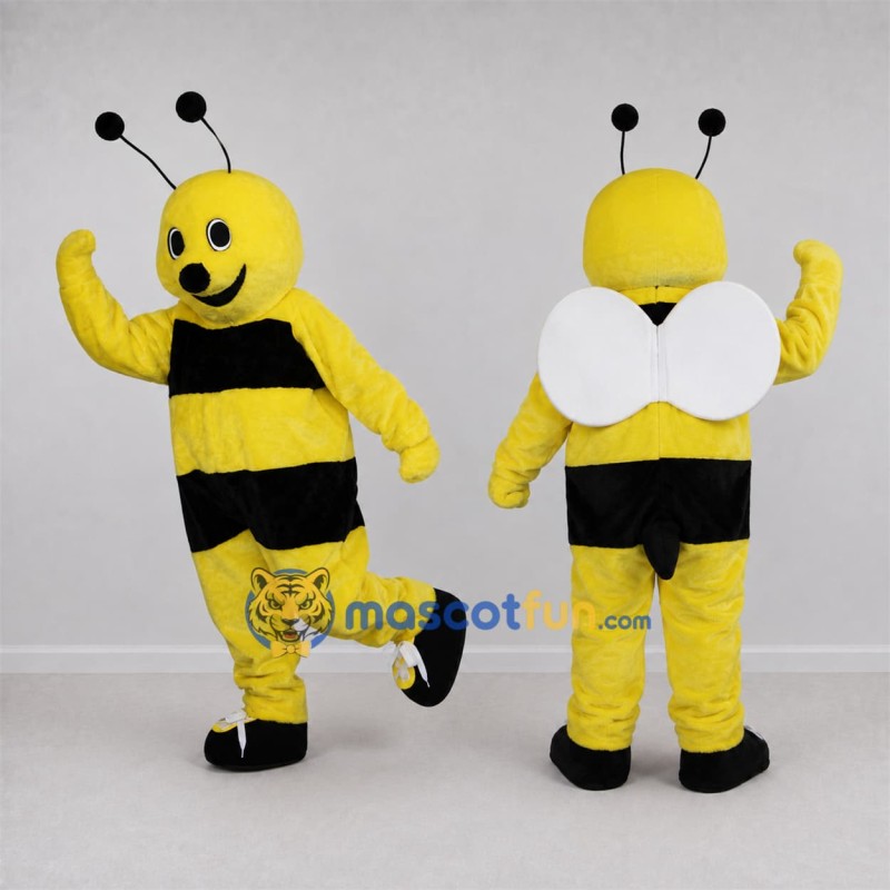 Custom Yellow and Black Bee Mascot Costume Adult Full Body Suit for Garden Events Custom Yellow and Black Bee Mascot Costume Adult Full Body Suit for Garden Events