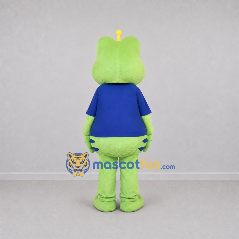 Custom Green Frog Mascot Costume Adult Full Body Suit for School Events Custom Green Frog Mascot Costume Adult Full Body Suit for School Events