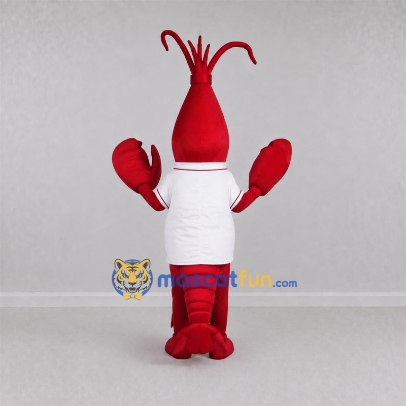 Custom Red Lobster Mascot Costume Adult Full Body Suit for Seafood Festivals Custom Red Lobster Mascot Costume Adult Full Body Suit for Seafood Festivals