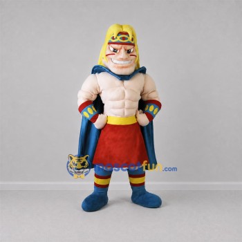Custom Blue and Red Fantasy Warrior Mascot Costume Adult Full Body Suit for Fantasy Events Custom Blue and Red Fantasy Warrior Mascot Costume Adult Full Body Suit for Fantasy Events