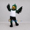 Custom Green and Black Bird Mascot Costume Adult Full Body Suit for Basketball Games Custom Green and Black Bird Mascot Costume Adult Full Body Suit for Basketball Games