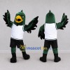 Custom Green and Black Bird Mascot Costume Adult Full Body Suit for Basketball Games Custom Green and Black Bird Mascot Costume Adult Full Body Suit for Basketball Games