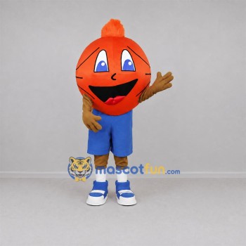 Custom Orange Basketball Mascot Costume Adult Full Body Suit for Basketball Games Custom Orange Basketball Mascot Costume Adult Full Body Suit for Basketball Games