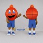 Custom Orange Basketball Mascot Costume Adult Full Body Suit for Basketball Games