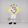 Custom Yellow and White Stopwatch Mascot Costume Adult Full Body Suit for Sports Events