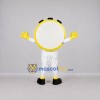 Custom Yellow and White Stopwatch Mascot Costume Adult Full Body Suit for Sports Events