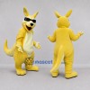Custom Yellow Kangaroo Mascot Costume Adult Full Body Suit for Outdoor Events