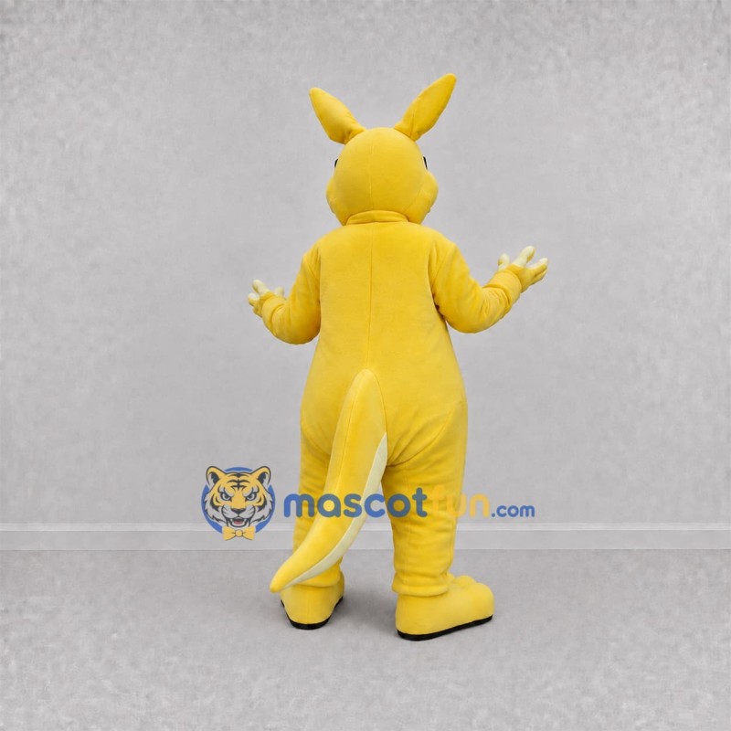 Custom Yellow Kangaroo Mascot Costume Adult Full Body Suit for Outdoor Events Custom Yellow Kangaroo Mascot Costume Adult Full Body Suit for Outdoor Events