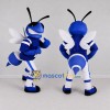Custom Blue and White Hornet Mascot Costume Adult Full Body Suit for Sports Events Custom Blue and White Hornet Mascot Costume Adult Full Body Suit for Sports Events