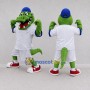Custom Green Crocodile Mascot Costume Adult Full Body Suit for Baseball Games