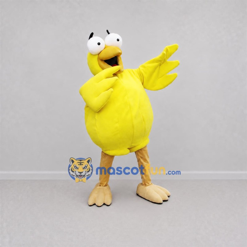 Custom Yellow Bird Mascot Costume Adult Full Body Suit for School Events Custom Yellow Bird Mascot Costume Adult Full Body Suit for School Events
