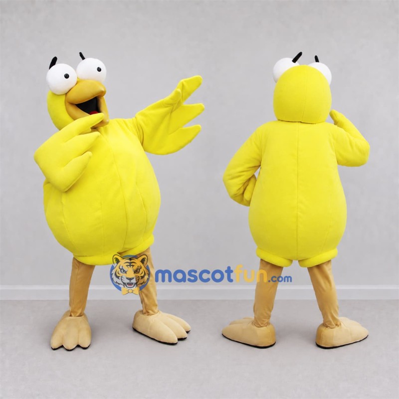 Custom Yellow Bird Mascot Costume Adult Full Body Suit for School Events Custom Yellow Bird Mascot Costume Adult Full Body Suit for School Events