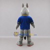 Custom Gray and White Wolf Mascot Costume Adult Full Body Suit for Sports Events