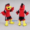 Custom Red and Black Bird Mascot Costume Adult Full Body Suit for Sports Events Custom Red and Black Bird Mascot Costume Adult Full Body Suit for Sports Events