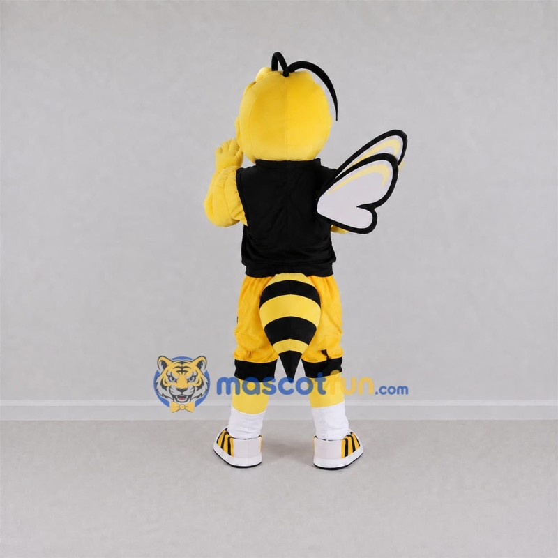 Custom Yellow and Black Hornet Mascot Costume Adult Full Body Suit for Sports Events Custom Yellow and Black Hornet Mascot Costume Adult Full Body Suit for Sports Events