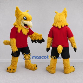 Custom Golden Yellow Griffin Mascot Costume Adult Full Body Suit for Fantasy Events