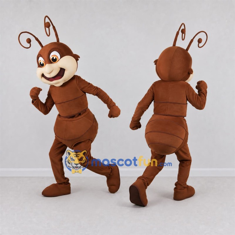Custom Brown Ant Mascot Costume Adult Full Body Suit for School Events Custom Brown Ant Mascot Costume Adult Full Body Suit for School Events