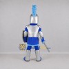 Custom Blue and Silver Knight Mascot Costume Adult Full Body Suit for Medieval Events Custom Blue and Silver Knight Mascot Costume Adult Full Body Suit for Medieval Events