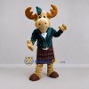 Custom Tan Highlander Moose Mascot Costume Adult Full Body Suit for Highland Games Custom Tan Highlander Moose Mascot Costume Adult Full Body Suit for Highland Games